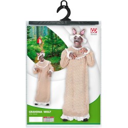 Widmann - Costume da Nonna Lupo Cattivo Tg. XL, vestito, costume da animale, fiaba, 7168G