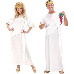 Widmann - Costume Toga Unisex Tg. L, bianco, Dea greca/Dio Romano, 71793