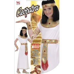 Widmann - Costume Per Bambini Cleopatra Tg. (140 cm - 8/10 anni), Bianco, 58667