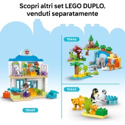 LEGO 10447 DUPLO Ambulanza e Autista, Giocattolo Educativo da 2 Anni, Giochi Didattici e di Ruolo con Autista del Veicolo e Pazi