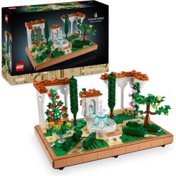 LEGO 10359 Icons Il Giardino della Fontana, Kit di Modellismo per Adulti da Costruire, Modellino da Esposizione con Fiori e Pian