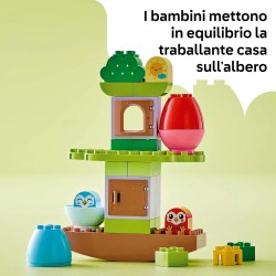 LEGO 10440 DUPLO L’Albero dell’Equilibrio, Casa Giocattolo 3 in 1 con Animali e Elementi Impilabili, Giochi Creativi e Didattici