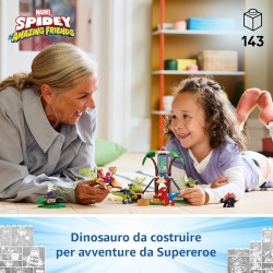 LEGO 11200 Marvel Battaglia con il Raptor al Quartier Generale sull’Albero di Spider-Man e Gobby, Giochi Educativi per Bambini d