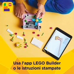 LEGO Creator 31169 - 3 in 1 Macchina da Scrivere con Fiori Giocattolo - Si Trasforma in Keytar o in Vaso, Modellini da Costruire