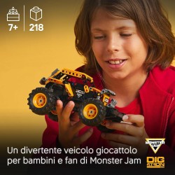 LEGO Technic 42199 - Pull-Back Monster Jam DIGatron, Monster Truck Giocattolo da Costruire, Idee Regalo di Compleanno per i Fan 