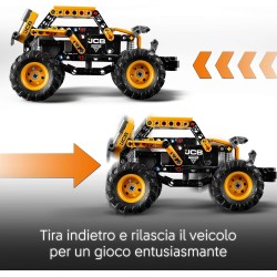 LEGO Technic 42199 - Pull-Back Monster Jam DIGatron, Monster Truck Giocattolo da Costruire, Idee Regalo di Compleanno per i Fan 