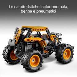 LEGO Technic 42199 - Pull-Back Monster Jam DIGatron, Monster Truck Giocattolo da Costruire, Idee Regalo di Compleanno per i Fan 