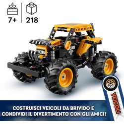 LEGO Technic 42199 - Pull-Back Monster Jam DIGatron, Monster Truck Giocattolo da Costruire, Idee Regalo di Compleanno per i Fan 