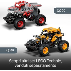 LEGO Technic 42199 - Pull-Back Monster Jam DIGatron, Monster Truck Giocattolo da Costruire, Idee Regalo di Compleanno per i Fan 