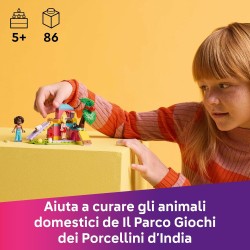 LEGO Friends 42640 - Il Parco Giochi dei Porcellini d’India, per Bambine da 5 Anni per la Cura degli Animali Domestici, Giocatto