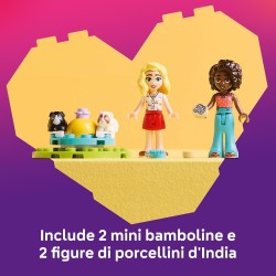 LEGO Friends 42640 - Il Parco Giochi dei Porcellini d’India, per Bambine da 5 Anni per la Cura degli Animali Domestici, Giocatto