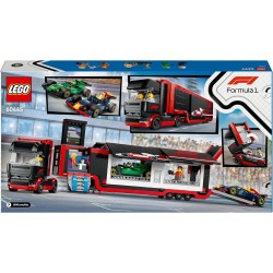 LEGO City 60445 - Autotrasportatore F1 con Monoposto RB20 e AMR24 F1 - Camion Giocattolo da Costruire con 2 Modelli di Auto da C