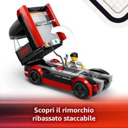 LEGO City 60445 - Autotrasportatore F1 con Monoposto RB20 e AMR24 F1 - Camion Giocattolo da Costruire con 2 Modelli di Auto da C