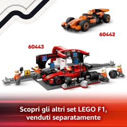 LEGO City 60445 - Autotrasportatore F1 con Monoposto RB20 e AMR24 F1 - Camion Giocattolo da Costruire con 2 Modelli di Auto da C