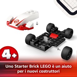 LEGO City 60464 - Williams Racing e Haas F1 - Modelli di Auto da Corsa da Costruire con 2 Minifigure di Piloti e Starter Brick