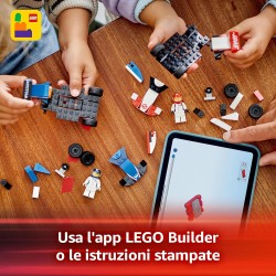 LEGO City 60464 - Williams Racing e Haas F1 - Modelli di Auto da Corsa da Costruire con 2 Minifigure di Piloti e Starter Brick