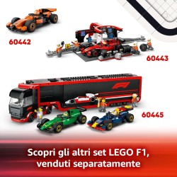 LEGO City 60464 - Williams Racing e Haas F1 - Modelli di Auto da Corsa da Costruire con 2 Minifigure di Piloti e Starter Brick