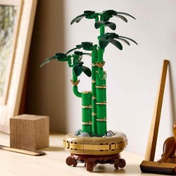 LEGO Botanicals 10344 - Bambù del Buon Auspicio - Pianta Artificiale per Arredamento Interno con Vaso Finto, Decorazione di Casa