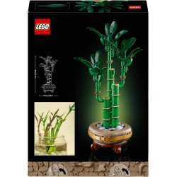 LEGO Botanicals 10344 - Bambù del Buon Auspicio - Pianta Artificiale per Arredamento Interno con Vaso Finto, Decorazione di Casa