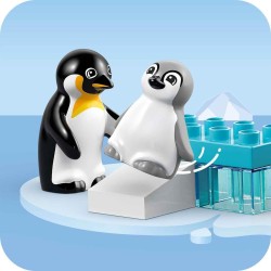 LEGO DUPLO 10442 - Famiglie di Animali: Pinguini e Leoni, Giochi di Fantasia Educativi, Giocattolo Creativo per la Cura dei Cucc