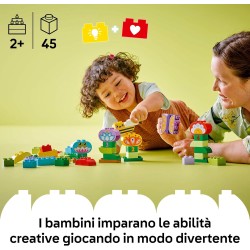 LEGO DUPLO 10444 - Giardino e Fiori Creativi, Giochi Educativi per Apprendimento dei Numeri con Insetti e Animali Giocattolo e M