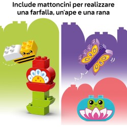 LEGO DUPLO 10444 - Giardino e Fiori Creativi, Giochi Educativi per Apprendimento dei Numeri con Insetti e Animali Giocattolo e M