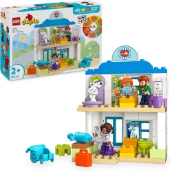 LEGO DUPLO 10449 - Prime Esperienze: Visita dal Dottore, Giocattolo Educativo, Giochi di Ruolo Didattici con Personaggi e Access