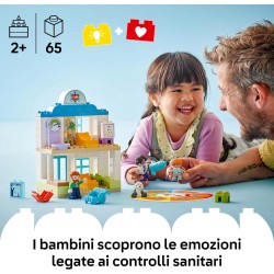 LEGO DUPLO 10449 - Prime Esperienze: Visita dal Dottore, Giocattolo Educativo, Giochi di Ruolo Didattici con Personaggi e Access