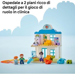 LEGO DUPLO 10449 - Prime Esperienze: Visita dal Dottore, Giocattolo Educativo, Giochi di Ruolo Didattici con Personaggi e Access