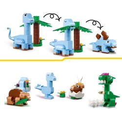 LEGO Classic 11041 - Dinosauri Creativi, Giochi di Fantasia con Colorati Animali Giocattolo da Costruire e Ricostruire come T. R