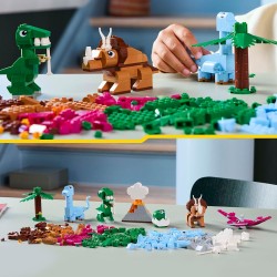 LEGO Classic 11041 - Dinosauri Creativi, Giochi di Fantasia con Colorati Animali Giocattolo da Costruire e Ricostruire come T. R