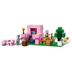 LEGO Minecraft 21268 - La Casa del Maialino, Gioco di Ruolo con Personaggi, Animali Giocattolo e Fattoria da Costruire, Idea Reg