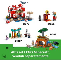 LEGO Minecraft 21268 - La Casa del Maialino, Gioco di Ruolo con Personaggi, Animali Giocattolo e Fattoria da Costruire, Idea Reg