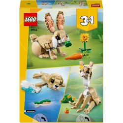 LEGO Creator 31162 - 3 in 1 Adorabile Coniglio Giocattolo - Si Trasforma in Lama o in Foca - Animali da Costruire - Idea Regalo 