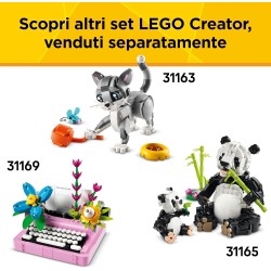 LEGO Creator 31162 - 3 in 1 Adorabile Coniglio Giocattolo - Si Trasforma in Lama o in Foca - Animali da Costruire - Idea Regalo 