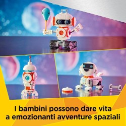 LEGO Creator 31164 - 3 in 1 Robot Spaziale Giocattolo - Si Trasforma in Cane o in Razzo - Set di Costruzioni - Idea Regalo di Co