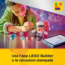 LEGO Creator 31164 - 3 in 1 Robot Spaziale Giocattolo - Si Trasforma in Cane o in Razzo - Set di Costruzioni - Idea Regalo di Co