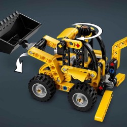 LEGO Technic 42197 - Scavatrice a Cucchiaia Rovescia, Giocattolo Educativo con Escavatore Posteriore, Pala e Stabilizzatori, Vei