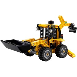 LEGO Technic 42197 - Scavatrice a Cucchiaia Rovescia, Giocattolo Educativo con Escavatore Posteriore, Pala e Stabilizzatori, Vei