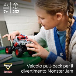 LEGO Technic 42200 - Pull-Back ThunderROARus, Monster Truck Giocattolo da Costruire, Idea Regalo di Compleanno per i Fan dei Vei