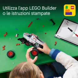 LEGO Technic 42200 - Pull-Back ThunderROARus, Monster Truck Giocattolo da Costruire, Idea Regalo di Compleanno per i Fan dei Vei