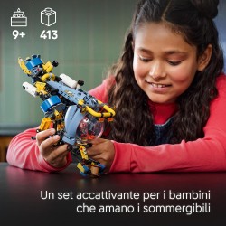 LEGO Technic 42201 - Sottomarino per Esplorazioni Abissali, Giocattolo da Costruire con Eliche Mobili e Cabina Apribile, Idea Re