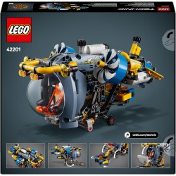 LEGO Technic 42201 - Sottomarino per Esplorazioni Abissali, Giocattolo da Costruire con Eliche Mobili e Cabina Apribile, Idea Re