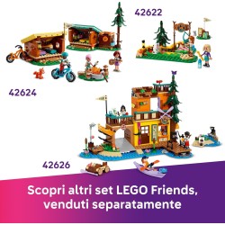 LEGO Friends 42641 - Avventure Canine su Windskate e Sidecar, Giochi di Ruolo da Spiaggia con Vecioli, Mini Tavola da Surf, Pers