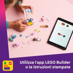 LEGO Friends 42643 - Bancarella di Zucchero Filato e Scooter, Giochi di Ruolo Creativi con Mini Bamboline di Liann e Jamila, Vei