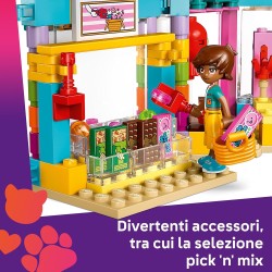 LEGO Friends 42649 - Negozio di Dolciumi di Heartlake City, Giochi di Ruolo per le Abilità Sociali, Set con Personaggi, Lecca-Le