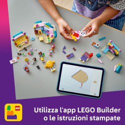 LEGO Friends 42649 - Negozio di Dolciumi di Heartlake City, Giochi di Ruolo per le Abilità Sociali, Set con Personaggi, Lecca-Le