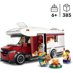 LEGO City 60454 - Camper Van delle Vacanze d’Avventura - Veicolo Giocattolo da Costruire con 3 Minifigure e Accessori - Idee Reg