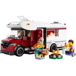 LEGO City 60454 - Camper Van delle Vacanze d’Avventura - Veicolo Giocattolo da Costruire con 3 Minifigure e Accessori - Idee Reg