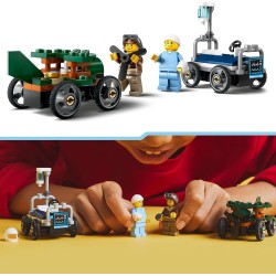 LEGO City 60459 - Pack Veicoli da Corsa: Aereo Contro Letto d’Ospedale - Modelli di Auto Giocattolo con 2 Minifigure, Regali Div